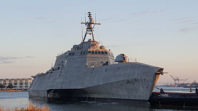 LCS-10, one of the all aluminum Littoral Combat Ships I've built and delivered to the Navy